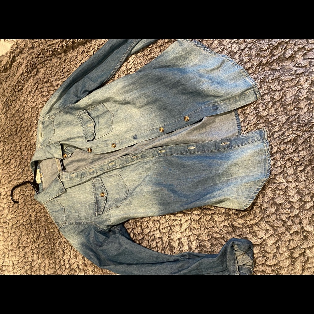 Jean button up